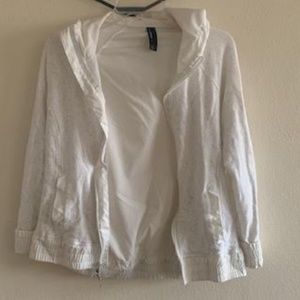 Mondetta Speckled Gray and White Jacket